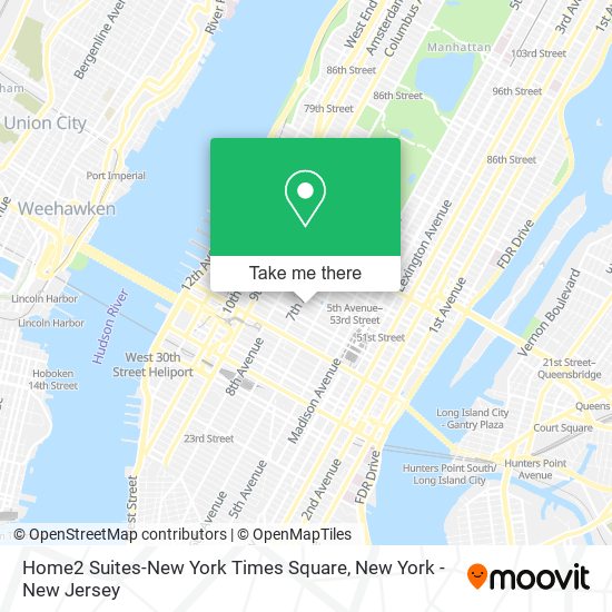 Home2 Suites-New York Times Square map