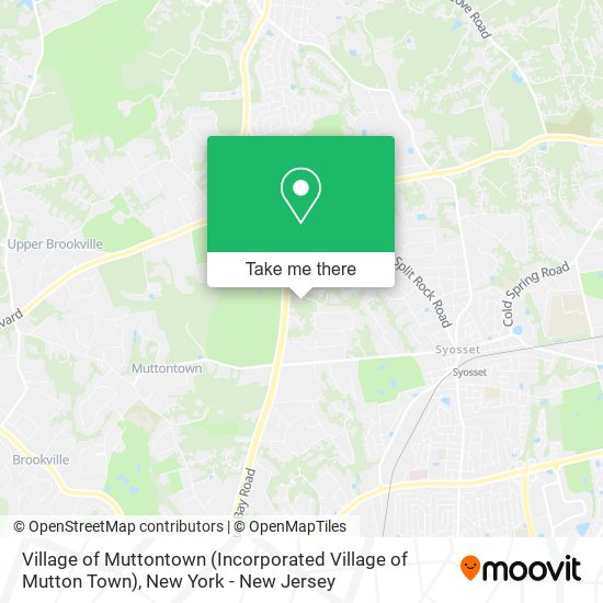 Village of Muttontown (Incorporated Village of Mutton Town) map