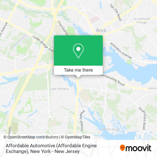 Affordable Automotive (Affordable Engine Exchange) map