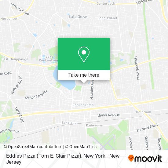 Eddies Pizza (Tom E. Clair Pizza) map