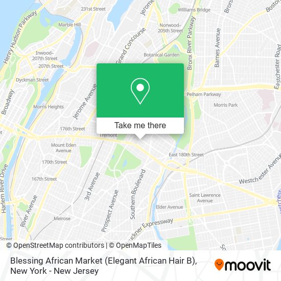 Mapa de Blessing African Market (Elegant African Hair B)