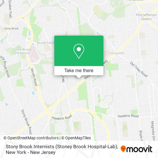 Stony Brook Internists (Stoney Brook Hospital-Lab) map