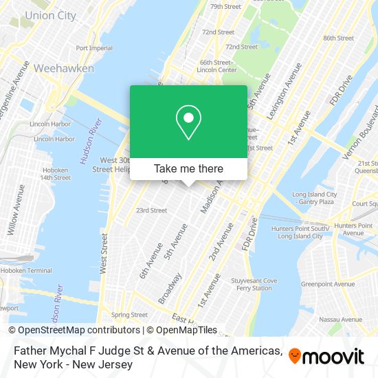 Mapa de Father Mychal F Judge St & Avenue of the Americas