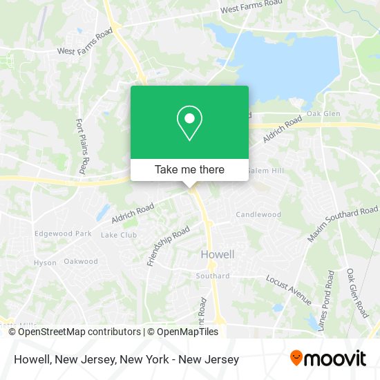 Howell, New Jersey map