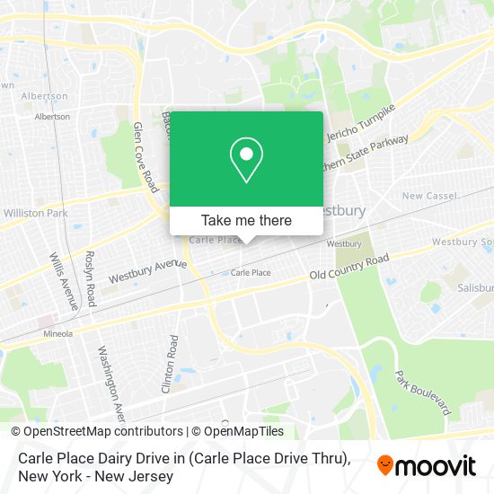 Mapa de Carle Place Dairy Drive in (Carle Place Drive Thru)