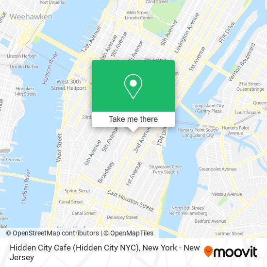 Hidden City Cafe (Hidden City NYC) map
