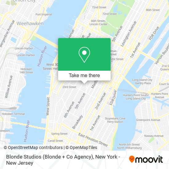 Mapa de Blonde Studios (Blonde + Co Agency)