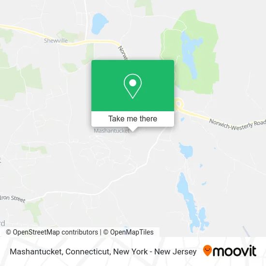 Mashantucket, Connecticut map