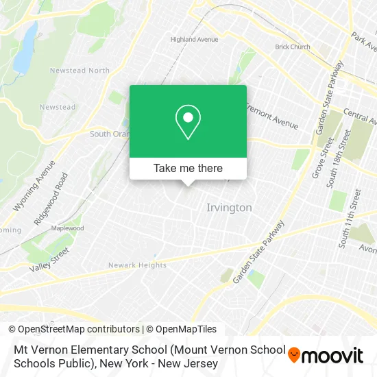 Mapa de Mt Vernon Elementary School (Mount Vernon School Schools Public)