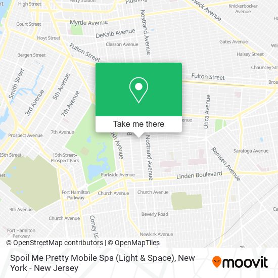 Mapa de Spoil Me Pretty Mobile Spa (Light & Space)