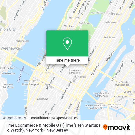 Mapa de Time Ecommerce & Mobile Qa (Time 's ten Startups To Watch)