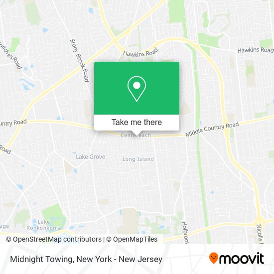 Midnight Towing map