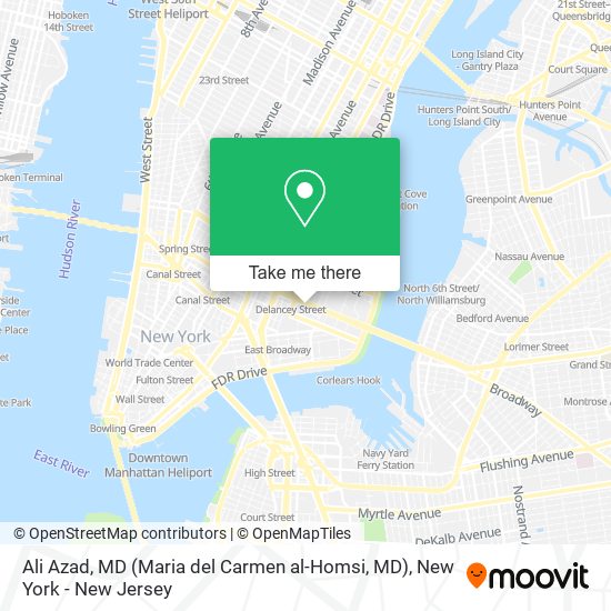 Mapa de Ali Azad, MD (Maria del Carmen al-Homsi, MD)