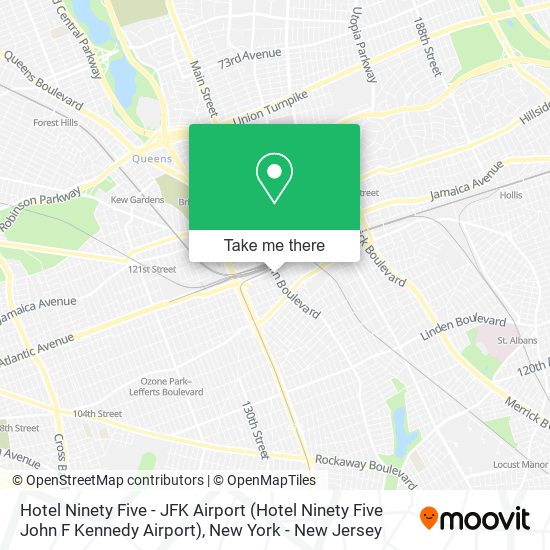 Hotel Ninety Five - JFK Airport (Hotel Ninety Five John F Kennedy Airport) map