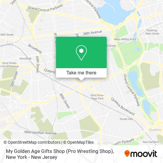 My Golden Age Gifts Shop (Pro Wrestling Shop) map