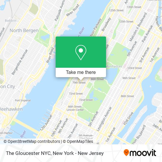 The Gloucester NYC map