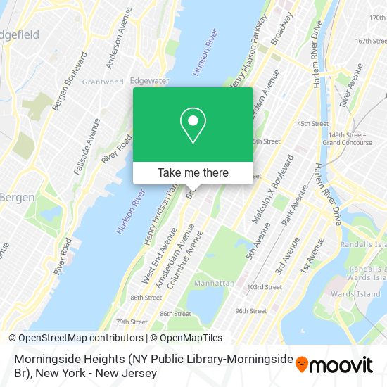 Mapa de Morningside Heights (NY Public Library-Morningside Br)