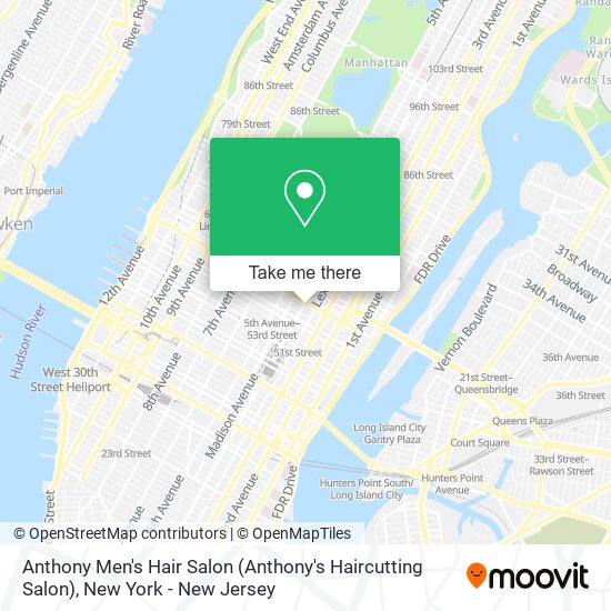 Anthony Men's Hair Salon (Anthony's Haircutting Salon) map