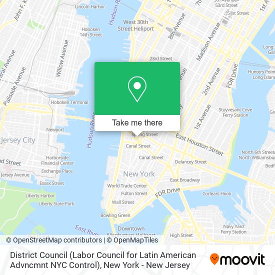 District Council (Labor Council for Latin American Advncmnt NYC Control) map