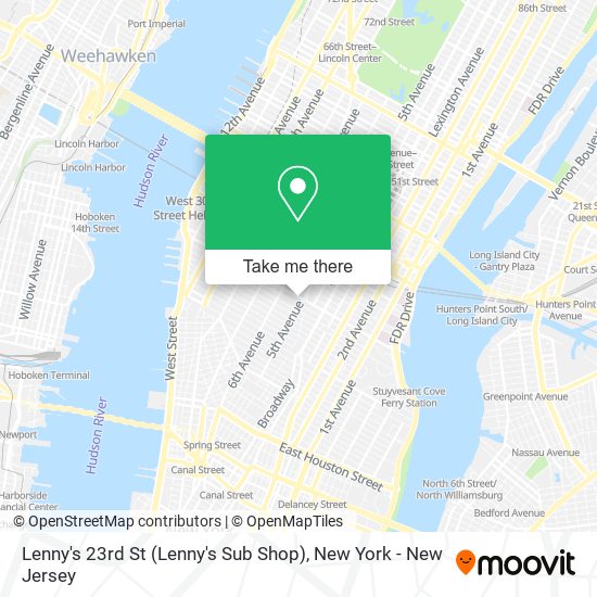 Mapa de Lenny's 23rd St (Lenny's Sub Shop)