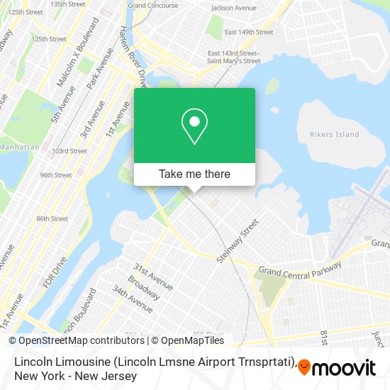 Mapa de Lincoln Limousine (Lincoln Lmsne Airport Trnsprtati)