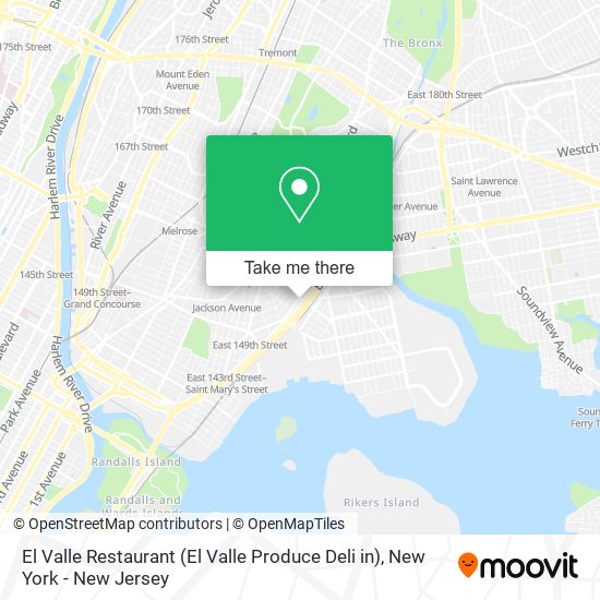 Mapa de El Valle Restaurant (El Valle Produce Deli in)