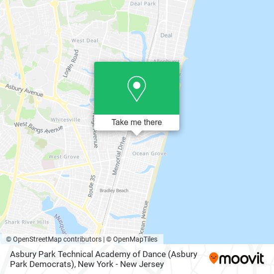 Asbury Park Technical Academy of Dance (Asbury Park Democrats) map