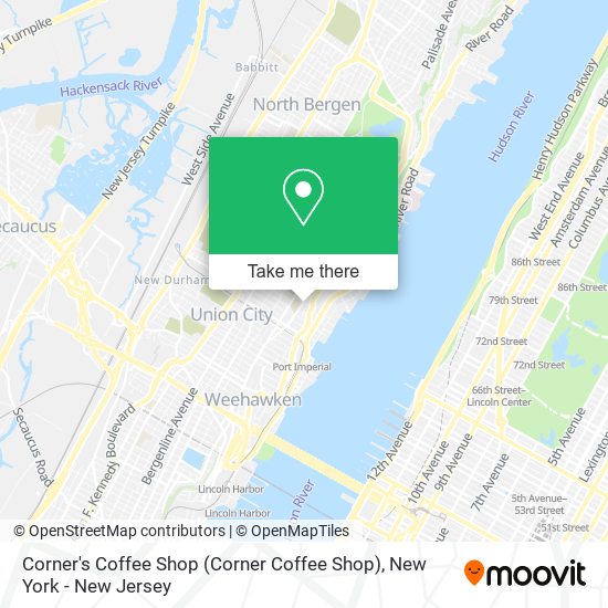Corner's Coffee Shop map