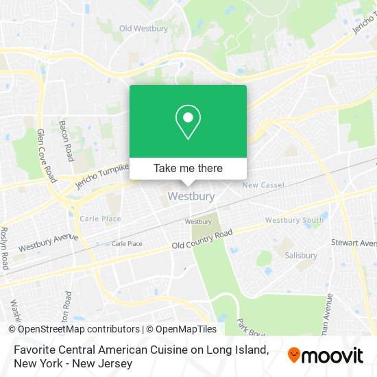 Favorite Central American Cuisine on Long Island map