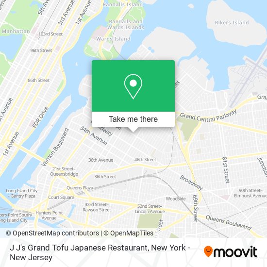 Mapa de J J's Grand Tofu Japanese Restaurant