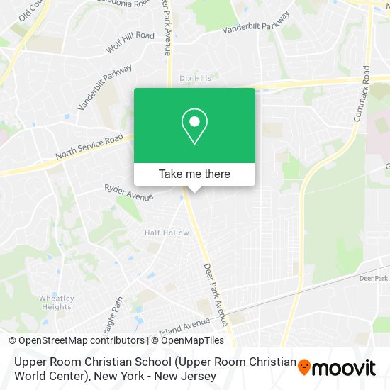 Mapa de Upper Room Christian School (Upper Room Christian World Center)