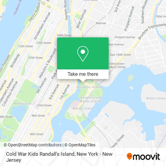 Mapa de Cold War Kids Randall's Island