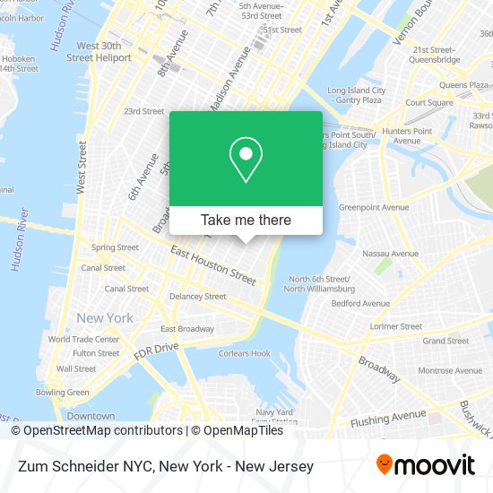 Zum Schneider NYC map