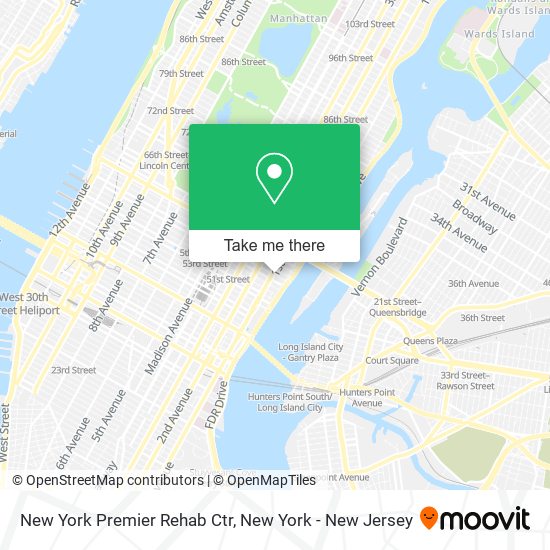 Mapa de New York Premier Rehab Ctr