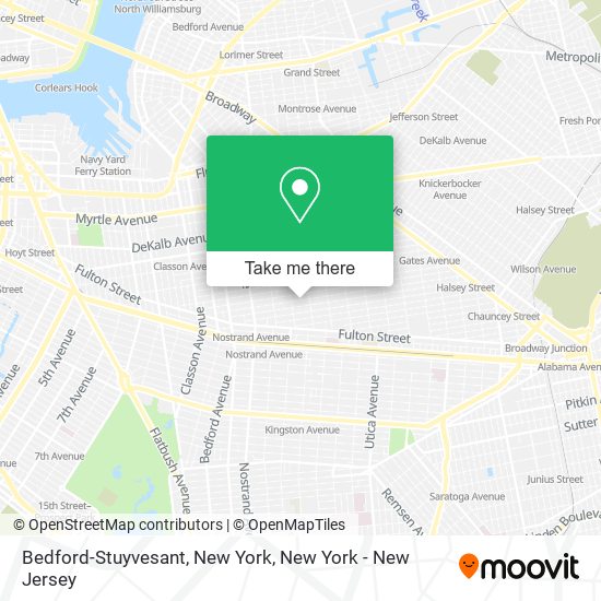 Bedford-Stuyvesant, New York map