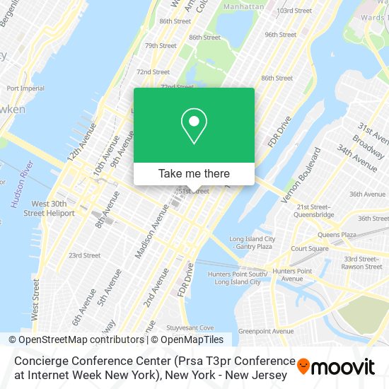 Concierge Conference Center (Prsa T3pr Conference at Internet Week New York) map