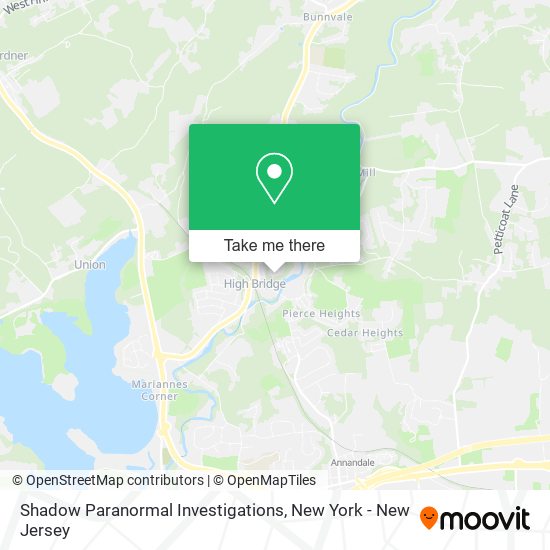 Mapa de Shadow Paranormal Investigations