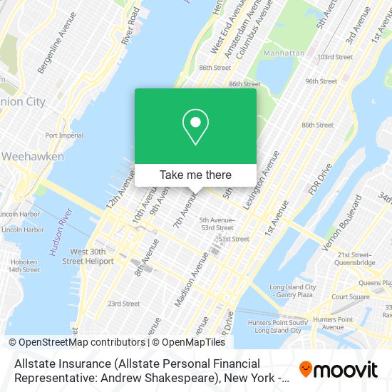 Allstate Insurance (Allstate Personal Financial Representative: Andrew Shakespeare) map