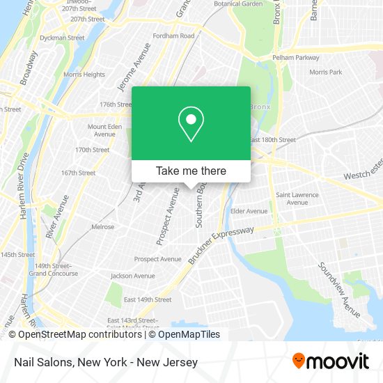 Nail Salons map