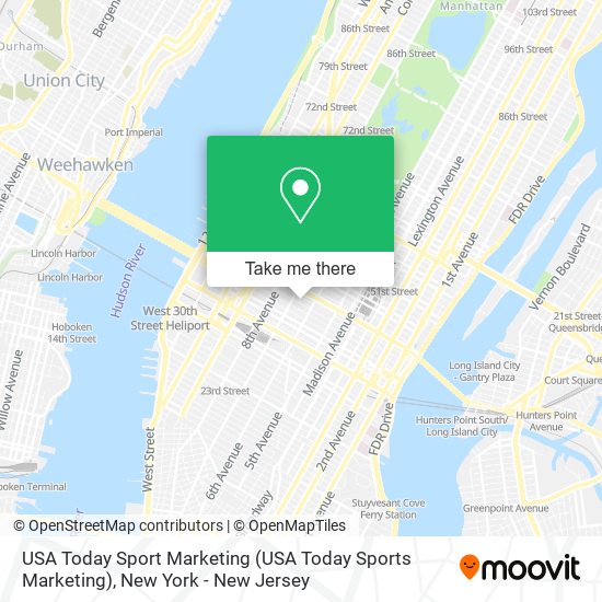 USA Today Sport Marketing map