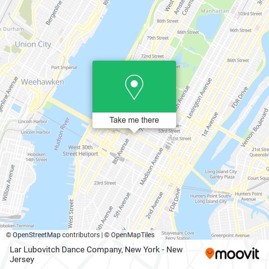 Lar Lubovitch Dance Company map