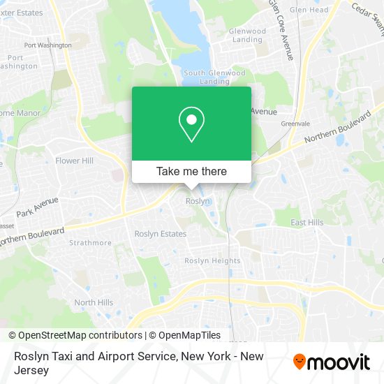 Mapa de Roslyn Taxi and Airport Service