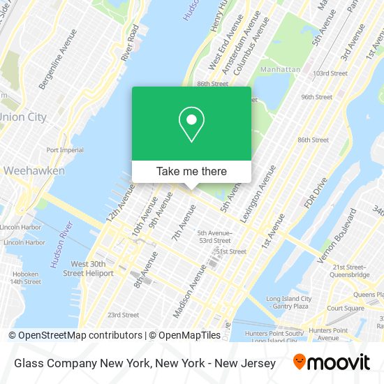 Glass Company New York map