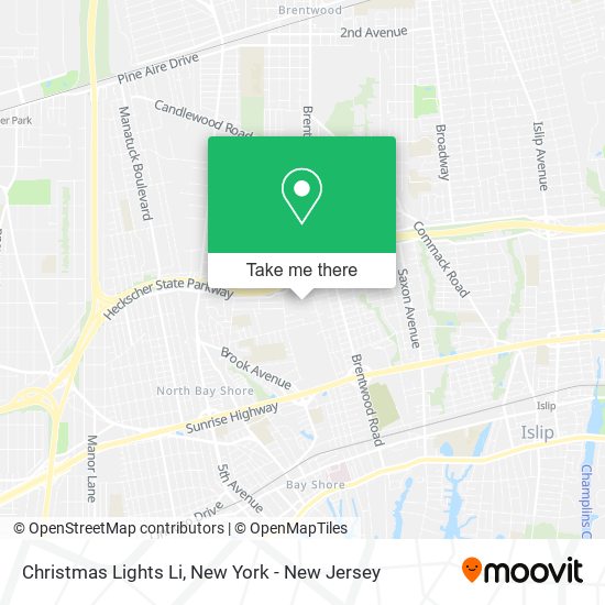 Christmas Lights Li map