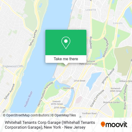 Mapa de Whitehall Tenants Corp Garage