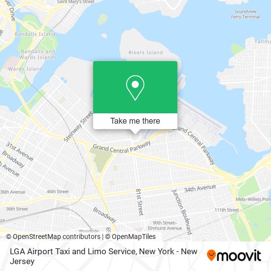 LGA Airport Taxi and Limo Service map