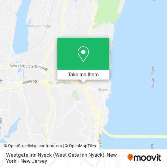 Mapa de Westgate Inn Nyack (West Gate Inn Nyack)