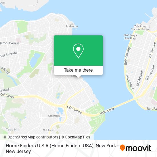 Mapa de Home Finders U S A (Home Finders USA)