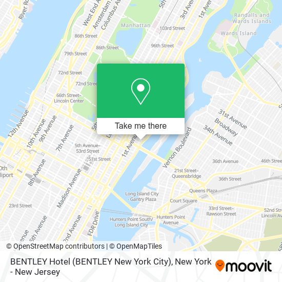 BENTLEY Hotel (BENTLEY New York City) map