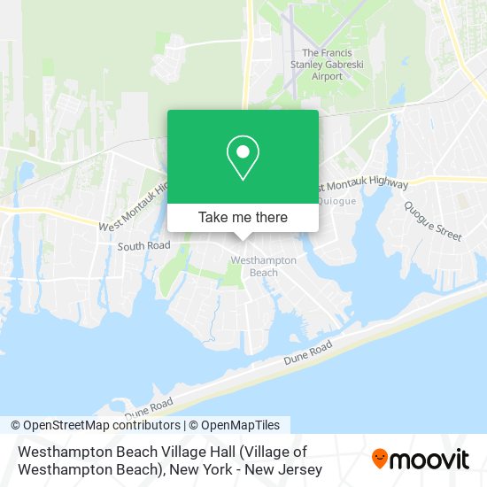 Westhampton Beach Village Hall map